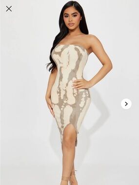 Ribbed Tube Midi Dress